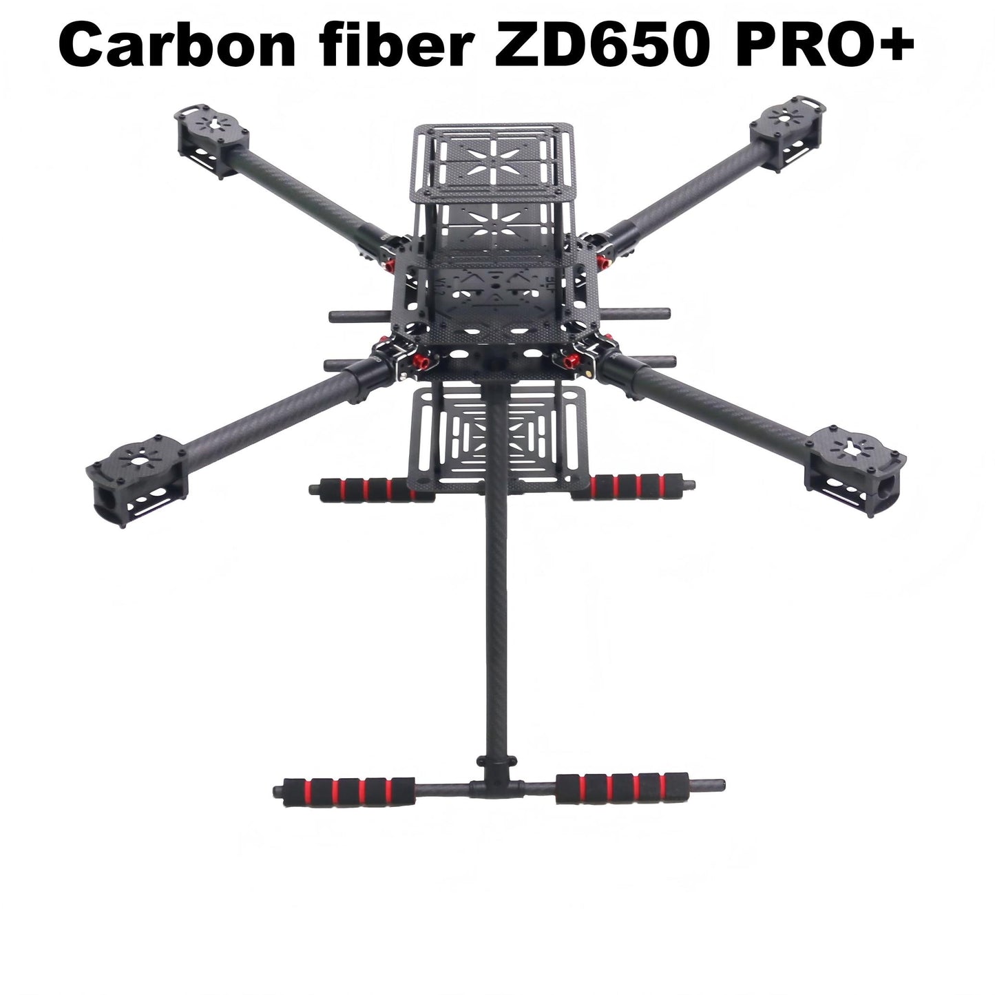 B-CUBE ZD650 PRO+ 650mm Ardupilot Pixhawk Carbon fiber Quadcopter Frame FPV Quad with Carbon Fiber Landing Skid Motor 40A ESC