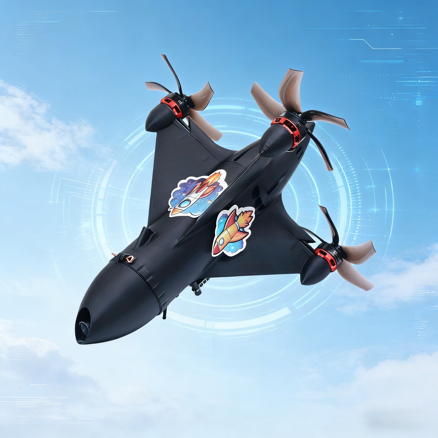 B-CUBE Rocket 5inch FPV Frame Kit Carbon Fiber Racing Drone Quadcopter Freestyle INAV Beatflight F745 H743 PX4 Flight Control