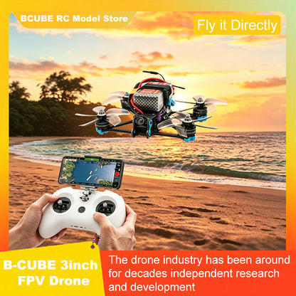 B-CUBE 3inch FPV Drone Frame Kit Carbon Fiber Racing Drone Quadcopter INAV Beatflight F722 F745 Ardupilot Flight Control