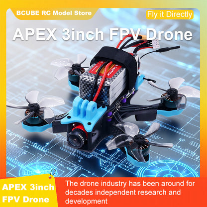B-CUBE APEX 3inch FPV Drone Frame Kit Carbon Fiber Racing Drone Quadcopter INAV Beatflight F722 F745 Ardupilot Flight Control