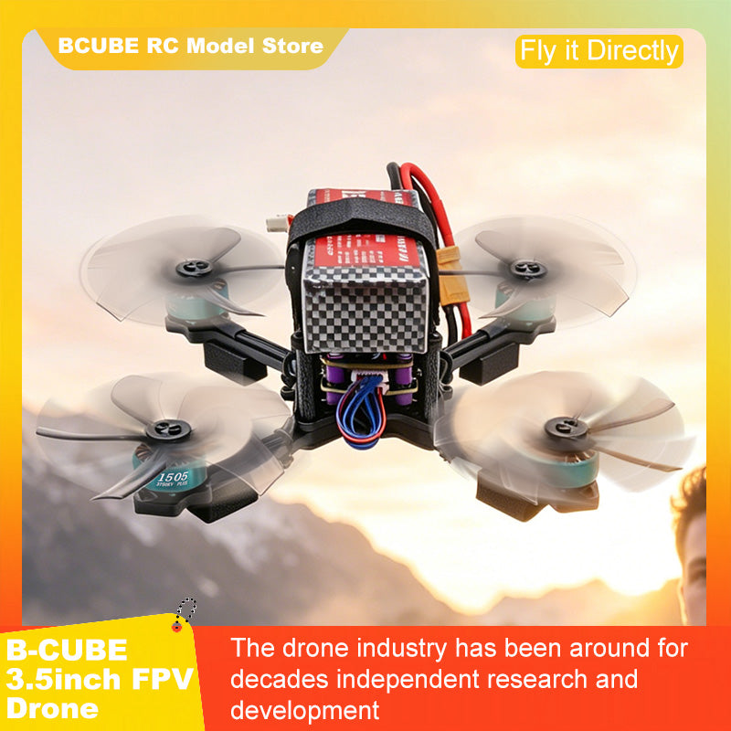 B-CUBE 3.5inch FPV Drone Frame Kit Carbon Fiber Racing Drone Quadcopter INAV Beatflight F722 F745 Ardupilot Flight Control
