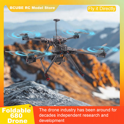 B-CUBE PIXHAWK2.4.8 6C Flight Control Carbon Fiber 680 Frame Kit Ardupilot Quadcopter BLHELI 40A 3508 Motor ESC Optical Flow