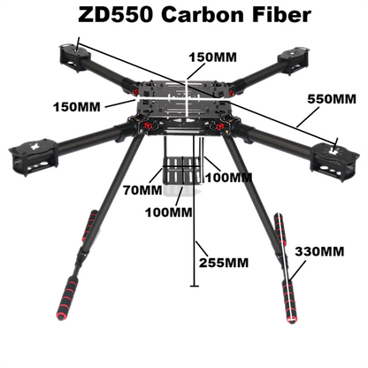 B-CUBE 550 Hexa Frame PIXHAWK PRO M10 Flight Control Carbon Ardupilot Radio Telemetry Quadcopter BLHELI 40A 3508 380KVMotor ESC
