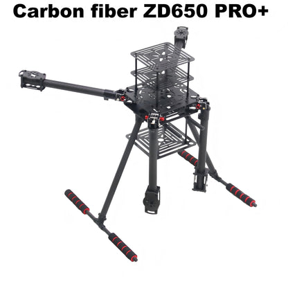 B-CUBE ZD650 PRO+ 650mm Ardupilot Pixhawk Carbon fiber Quadcopter Frame FPV Quad with Carbon Fiber Landing Skid Motor 40A ESC
