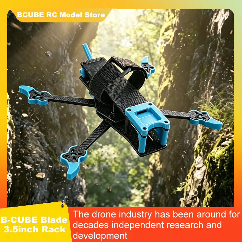 B-CUBE Blade 3.5inch FPV Drone Frame Kit Carbon Fiber Racing Drone Quadcopter INAV Beatflight F722 Ardupilot Flight Control