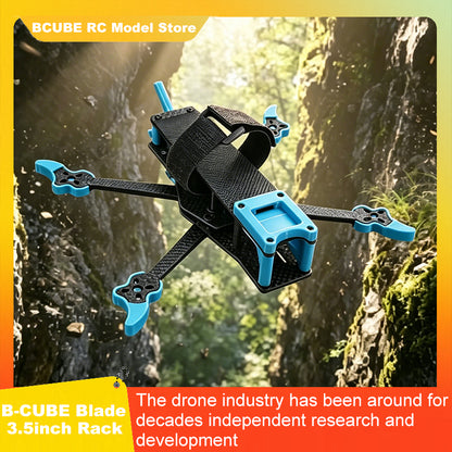 B-CUBE Blade 3.5inch FPV Drone Frame Kit Carbon Fiber Racing Drone Quadcopter INAV Beatflight F722 Ardupilot Flight Control