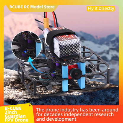 B-CUBE 2inch Guardian FPV Drone Frame Kit Carbon Fiber Racing Drone Quadcopter INAV Beatflight F722 NOXE Ardupilot Flight Control