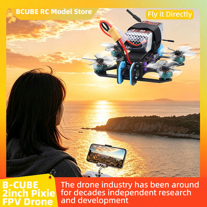 B-CUBE 2inch Pixie FPV Drone Frame Kit Carbon Fiber Racing Drone Quadcopter INAV Beatflight F722 NOXE Ardupilot Flight Control