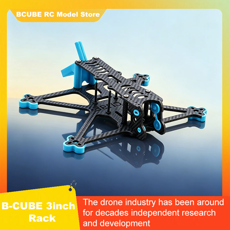 B-CUBE 3inch FPV Drone Frame Kit Carbon Fiber Racing Drone Quadcopter INAV Beatflight F722 F745 Ardupilot Flight Control