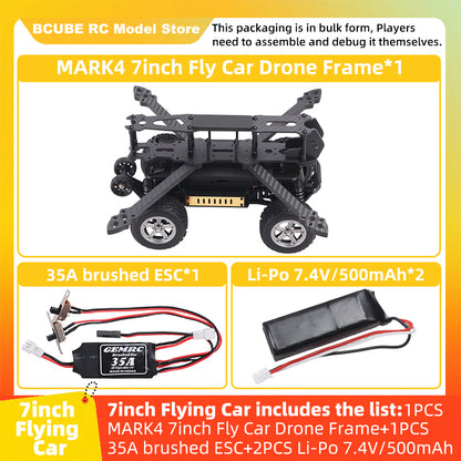 B-CUBE 7inch Flying Car FPV Drone Frame Kit Carbon Fiber Racing Quadcopter BF INAV F4 F722 F745 H743 Flight Control