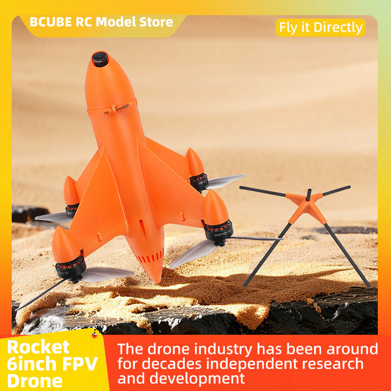 B-CUBE Rocket 6inch FPV Drone Frame Kit Carbon Fiber Racing Quadcopter Freestyle INAV Beatflight F4 F745 H743 Ardupilot Flight Control