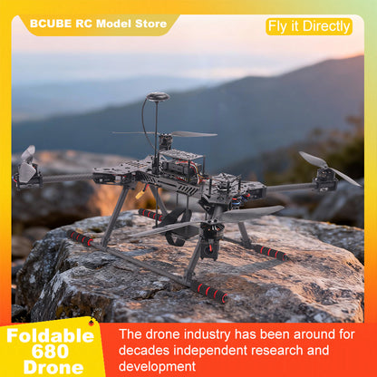 B-CUBE PIXHAWK2.4.8 6C Flight Control Carbon Fiber 680 Frame Kit Ardupilot Quadcopter BLHELI 40A 3508 Motor ESC Optical Flow