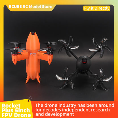 B-CUBE Rocket PLUS 5inch FPV Drone Frame Kit Carbon Fiber Racing Quadcopter Freestyle INAV Beatflight F722 Ardupilot Flight Control