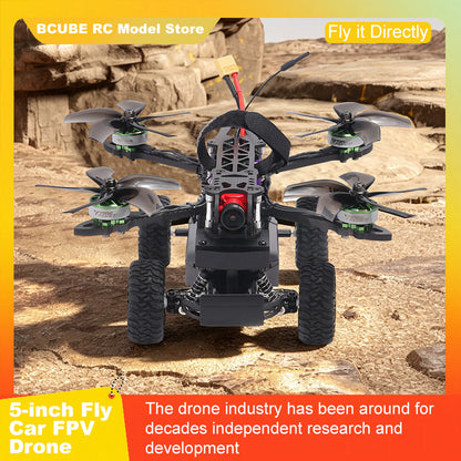 B-CUBE 5-inch Flying Car FPV Drone Frame Kit Carbon Fiber Racing Quadcopter BF INAV F722 H743 F745 Flight Control