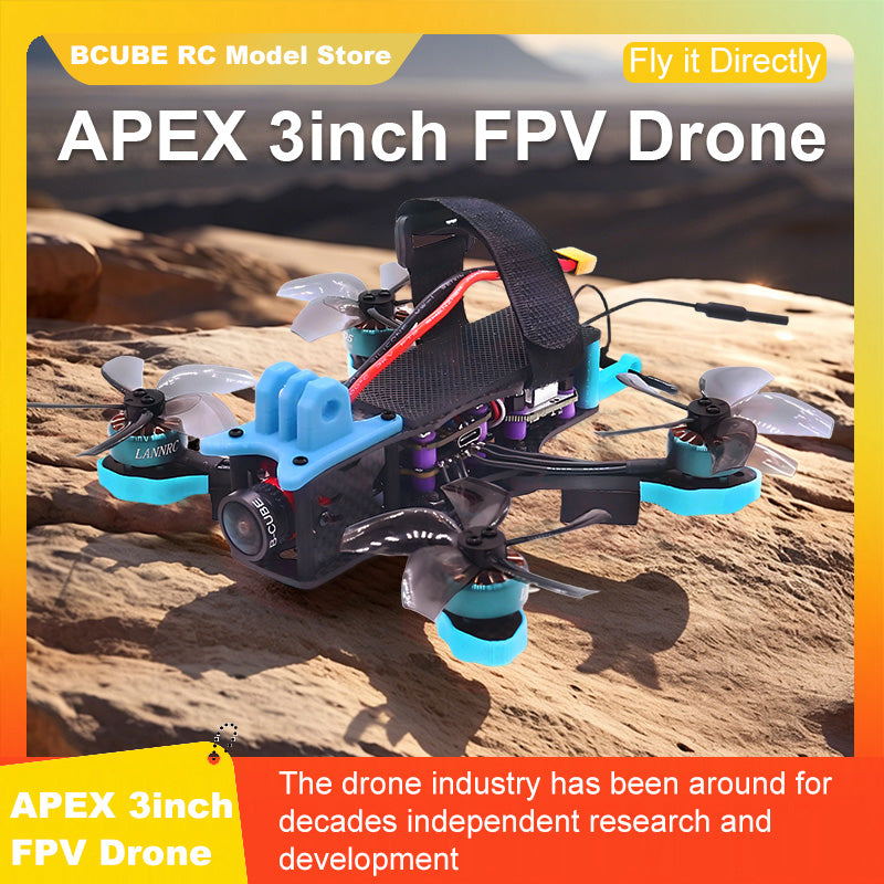 B-CUBE APEX 3inch FPV Drone Frame Kit Carbon Fiber Racing Drone Quadcopter INAV Beatflight F722 F745 Ardupilot Flight Control