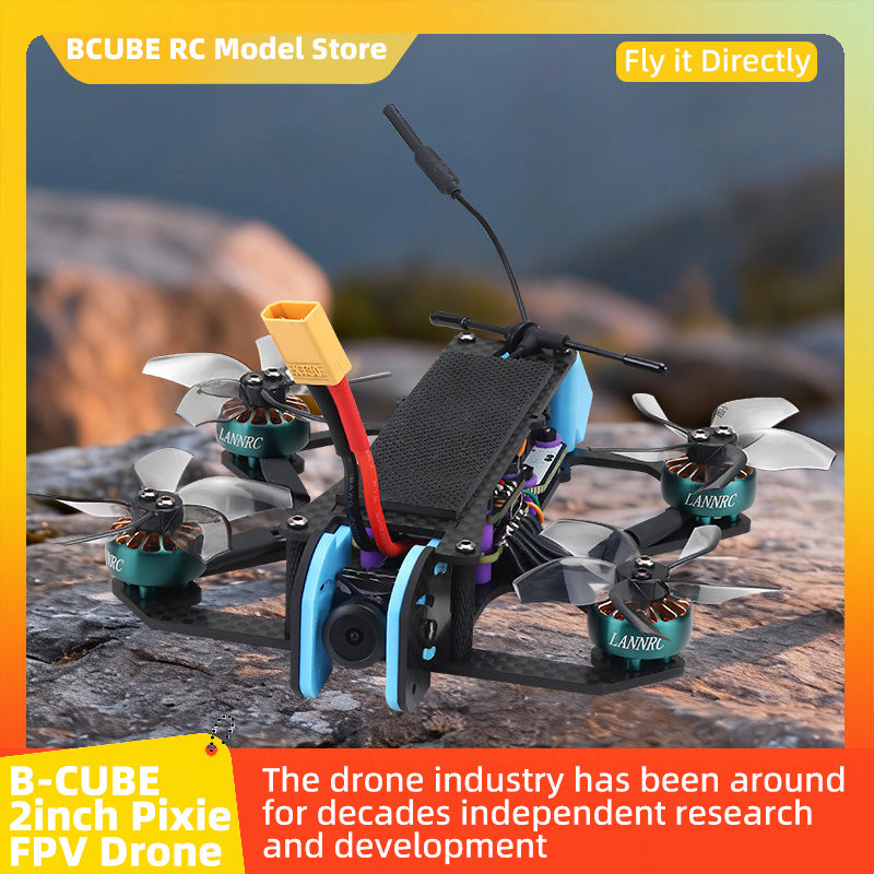 B-CUBE 2inch Pixie FPV Drone Frame Kit Carbon Fiber Racing Drone Quadcopter INAV Beatflight F722 NOXE Ardupilot Flight Control
