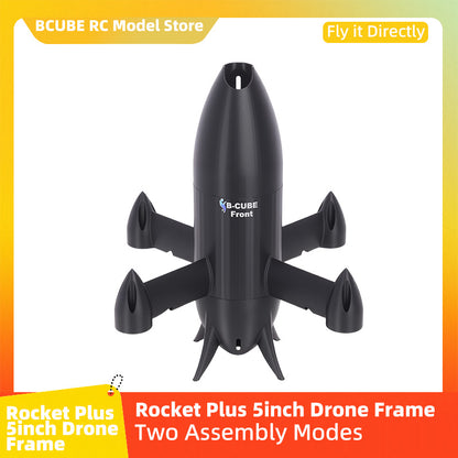B-CUBE Rocket PLUS 5inch FPV Drone Frame Kit Carbon Fiber Racing Quadcopter Freestyle INAV Beatflight F722 Ardupilot Flight Control