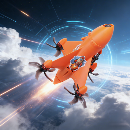 B-CUBE Rocket 5inch FPV Frame Kit Carbon Fiber Racing Drone Quadcopter Freestyle INAV Beatflight F745 H743 PX4 Flight Control