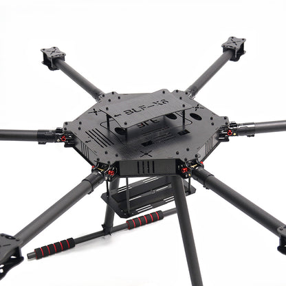 B-CUBE LX1100 V1/ V2 Full Carbon Fiber 1100mm Hexa-Rotor Frame X-Roter 80A ESC PX4 Pixhawk Flight Control Drone Frame