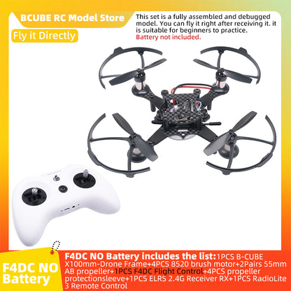 B-CUBE X100 Drone Frame Kit Carbon Fiber Racing Drone Quadcopter INAV Beatflight F4DC Ardupilot Flight Control