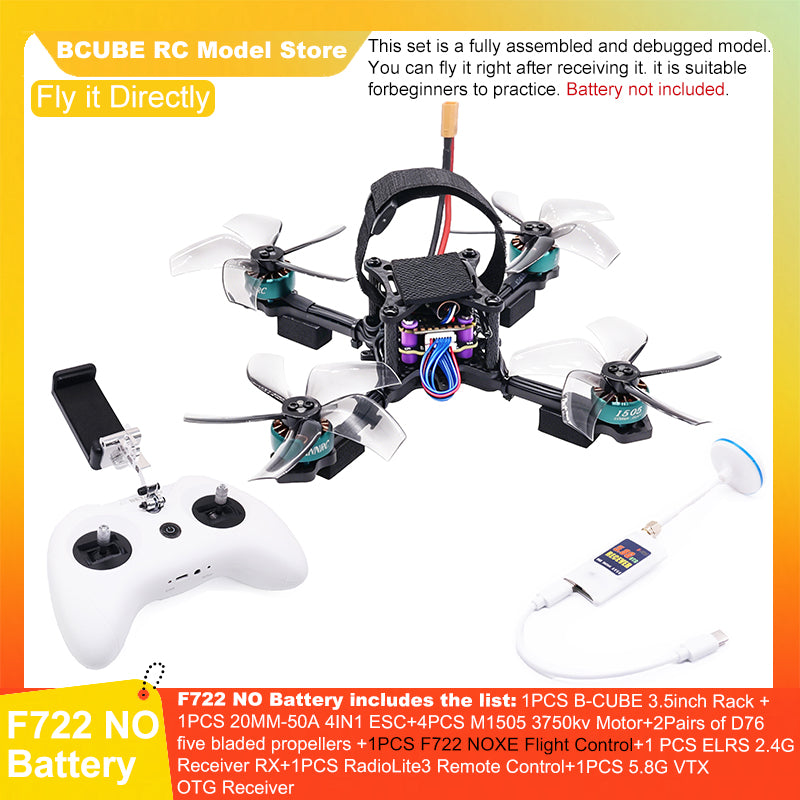 B-CUBE 3.5inch FPV Drone Frame Kit Carbon Fiber Racing Drone Quadcopter INAV Beatflight F722 F745 Ardupilot Flight Control