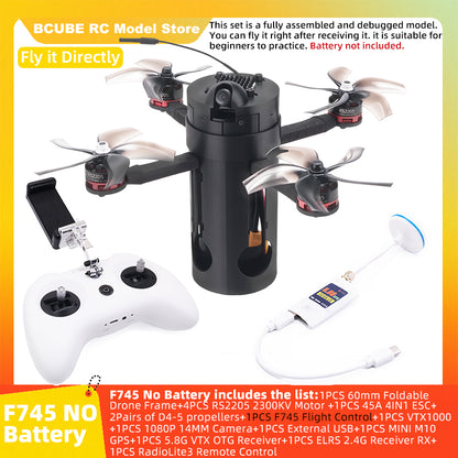 B-CUBE 60mm Foldable FPV Drone Frame Kit Carbon Fiber Racing Quadcopter Freestyle INAV Beatflight F4V3S PULS F745 H743