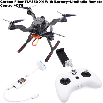 B-CUBE Open Source New Smart Drone FLY350 380MM F722 Quadrotor Rack RC Multicopter Multi-Rotor With Landing Gear Betaflight