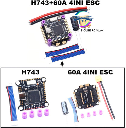 Управление полетом H743 45A/60A 4INI ESC VTX1600 1080P камера ArdupilotI APM NAV Betaflight полетный контроллер RC Drone FPV 