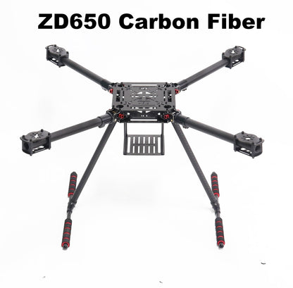 RCtoSky ZD650 650mm Carbon fiber Quadcopter Frame FPV Quad with Carbon Fiber Landing Skid Motor ESC 40A