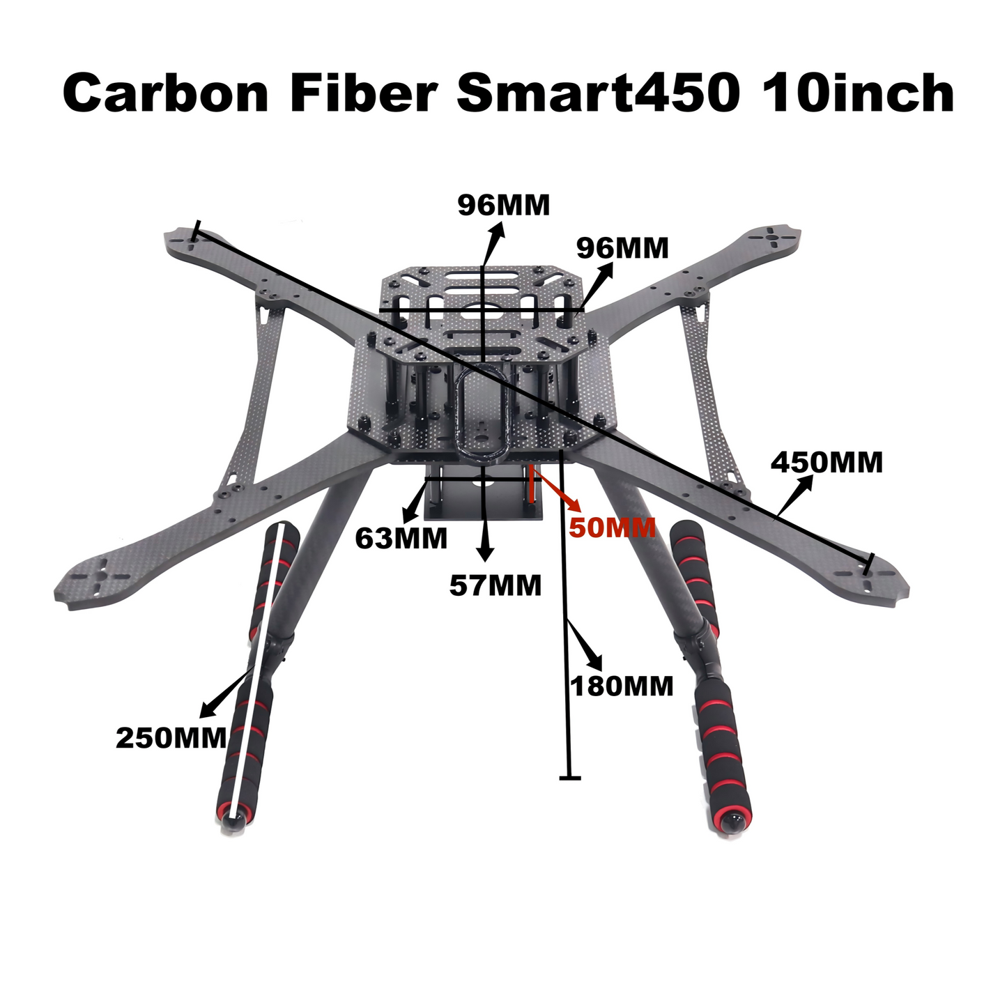 B-CUBE Smart380 450 9/10inch FPV Drone Frame Kit Carbon Fiber Racing Quadcopter Freestyle INAV Beatflight F722 Flight Control