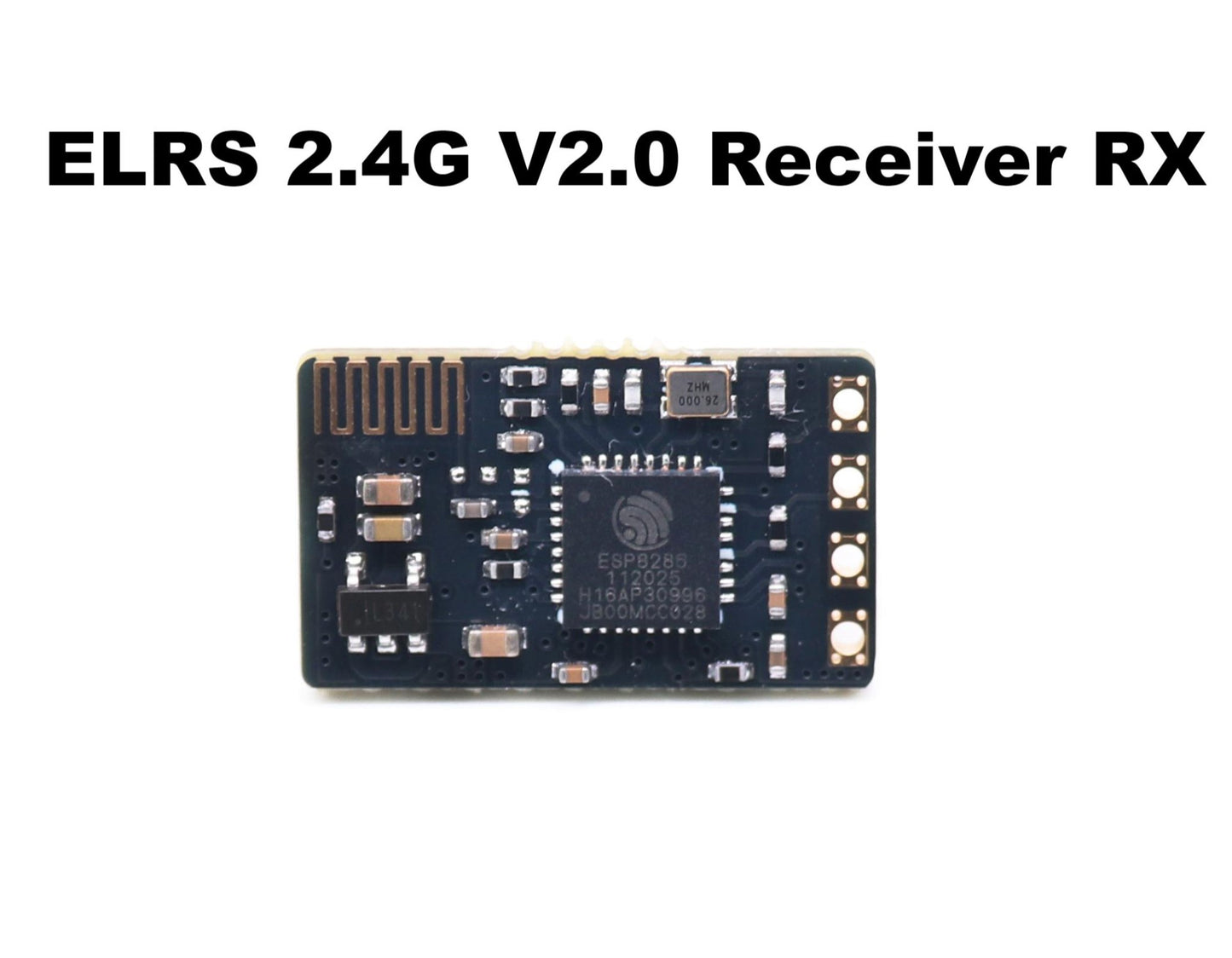 Приемник ELRS 2.4G RX Crossover, модель приемника FPV NANO ExpressLRS с антенной типа T, поддержка обновления Wi-Fi для дрона 