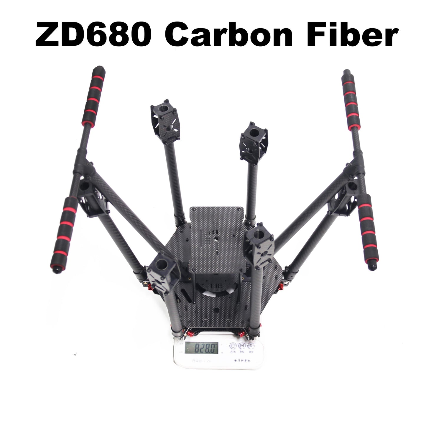 B-CUBE F680 Full Carbon Fiber ZD 680 Hexa-Rotor Frame Foldable Arm Hexacopter Frame Kit with Unflodable Landing Gear for FPV