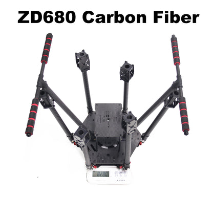 B-CUBE F680 Full Carbon Fiber ZD 680 Hexa-Rotor Frame Foldable Arm Hexacopter Frame Kit with Unflodable Landing Gear for FPV