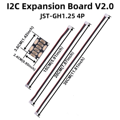 B-CUBE I2C expansion board V2.0 and I2C expansion board V3.0 splitter expansion module with JST-GH1.25 flight controller cable