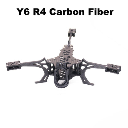 Y6R4 4inch FPV Drone Frame Kit Carbon Fiber Racing Drone Quadcopter Freestyle INAV Beatflight F722 Ardupilot PX4 Flight Control
