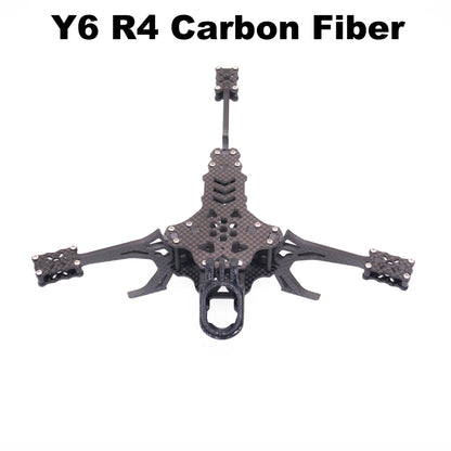 Y6R4 4inch FPV Drone Frame Kit Carbon Fiber Racing Drone Quadcopter Freestyle INAV Beatflight F722 Ardupilot PX4 Flight Control