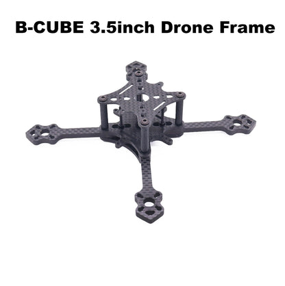 B-CUBE 3.5inch FPVDrone Frame Kit Carbon Fiber Racing Drone Quadcopter Freestyle INAV Beatflight F722Ardupilot PX4Flight Control