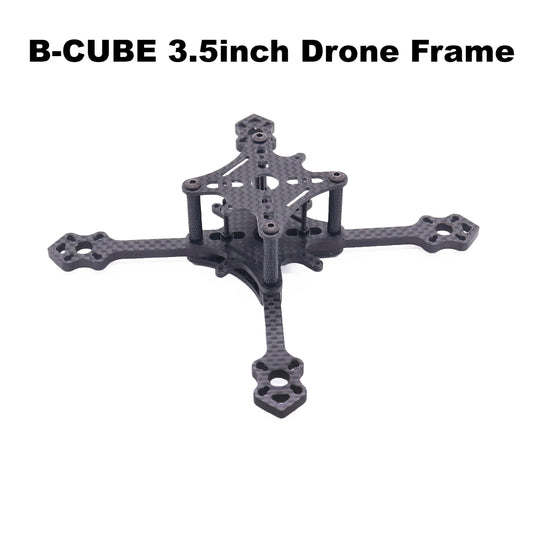 B-CUBE 3.5inch FPVDrone Frame Kit Carbon Fiber Racing Drone Quadcopter Freestyle INAV Beatflight F722Ardupilot PX4Flight Control