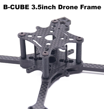 B-CUBE 3.5inch FPVDrone Frame Kit Carbon Fiber Racing Drone Quadcopter Freestyle INAV Beatflight F722Ardupilot PX4Flight Control