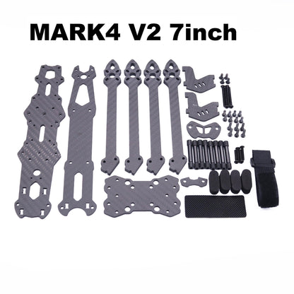 MARK4-V2 Mark 4 V2 5inch 240mm / 7inch 295mm FPV Frame Kit Carbon Fiber w/ 5mm Arm For O3 FPV Racing Drone Quadcopter Freestyle