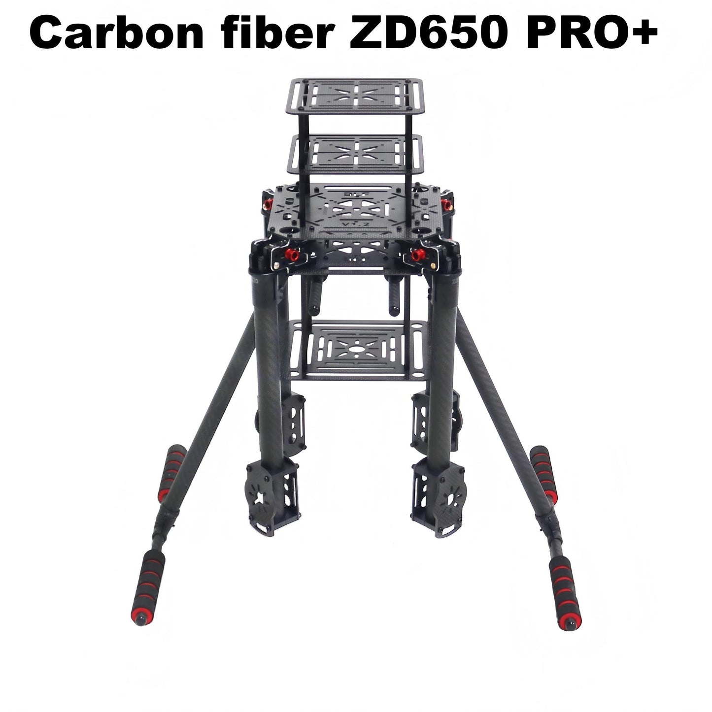 B-CUBE ZD650 PRO+ 650mm Ardupilot Pixhawk Carbon fiber Quadcopter Frame FPV Quad with Carbon Fiber Landing Skid Motor 40A ESC