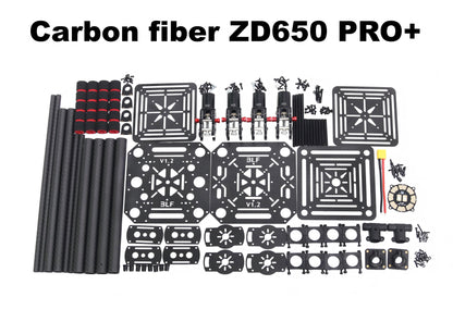 B-CUBE ZD650 PRO+ 650mm Ardupilot Pixhawk Carbon fiber Quadcopter Frame FPV Quad with Carbon Fiber Landing Skid Motor 40A ESC
