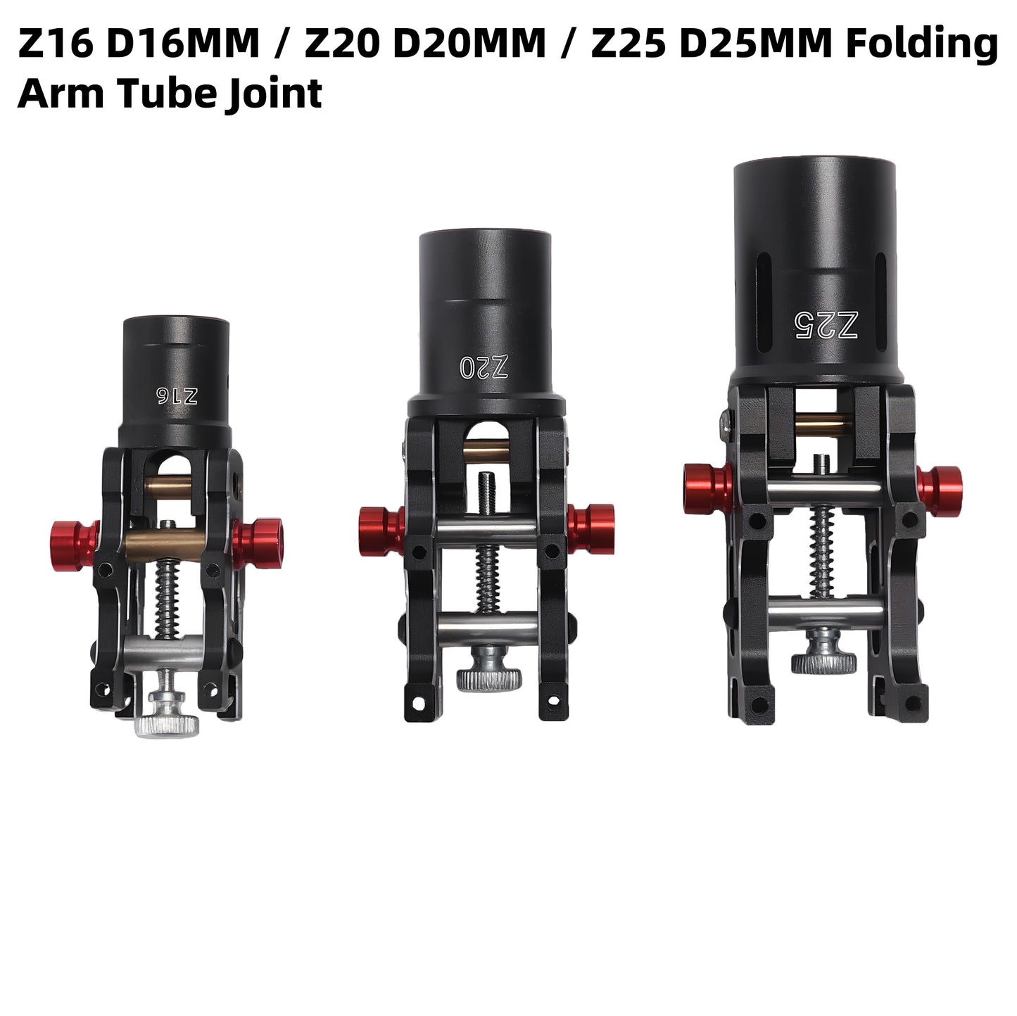 B-CUBE Z16/Z20/Z25 CNC Aluminum Folding Arm Tube Joint DIY for Dia 16mm 20mm 25mmAutomatic Auto RC Quadcopter Hexacopter Multirotor
