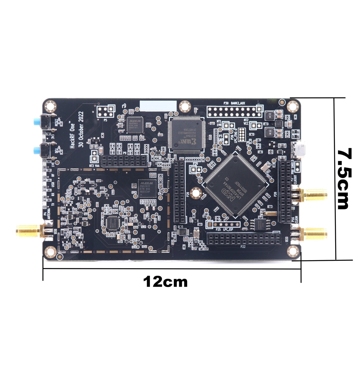 B-CUBE 1MHz to 6GHz One Open Source Software Defined Radio Accurate Tuning SDR Transmitting Receiving Radio Signals Antennas