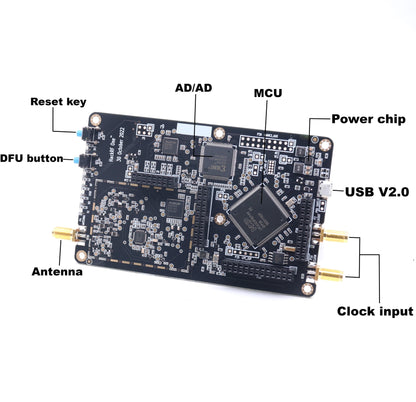 B-CUBE 1MHz to 6GHz One Open Source Software Defined Radio Accurate Tuning SDR Transmitting Receiving Radio Signals Antennas