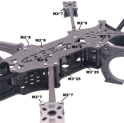 B-CUBE PRO V5 5inch FPV Drone Frame Kit Carbon Fiber Racing Quadcopter Freestyle INAV Beatflight F722 Ardupilot Flight Control