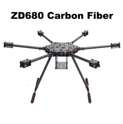 ZD680 Full Carbon Fiber Hexa-Rotor Foldable Arm Hexacopter Frame Kit 3508 700KV For Pixhawk 2.4.8 Radio Landing Gear Ardupilot