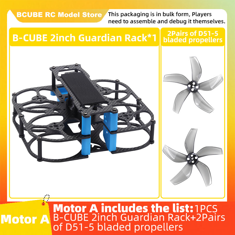 B-CUBE 2inch Guardian FPV Drone Frame Kit Carbon Fiber Racing Drone Quadcopter INAV Beatflight F722 NOXE Ardupilot Flight Control