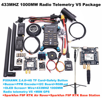 Плата Rctosky SparkFun GPS RTK2 ZED F9P Qwiic High-Precision UAV GNSS Series Ardupilot Pixhawk PX4 FPV AutoPilot для управления полетом 