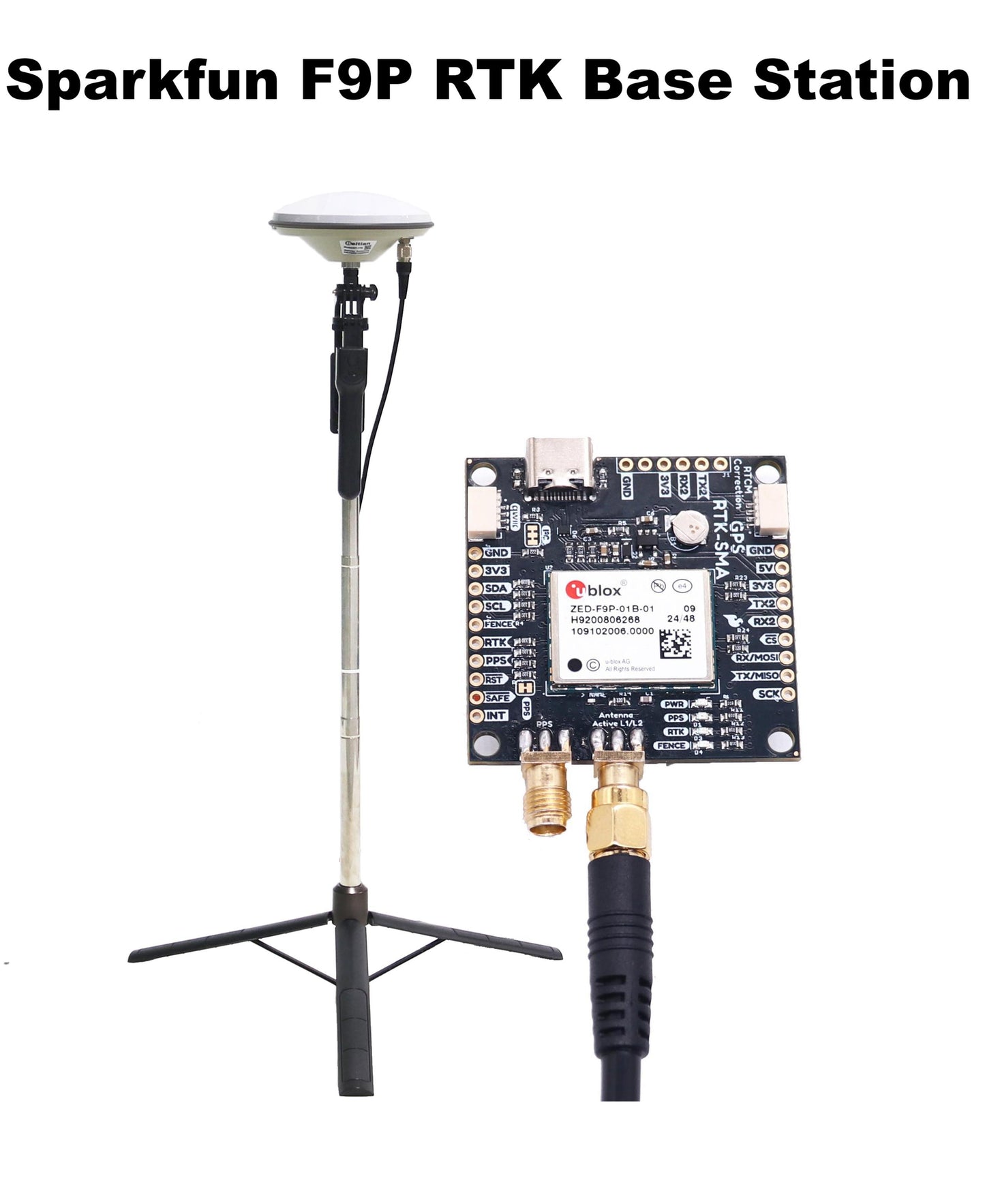 Плата Rctosky SparkFun GPS RTK2 ZED F9P Qwiic High-Precision UAV GNSS Series Ardupilot Pixhawk PX4 FPV AutoPilot для управления полетом 